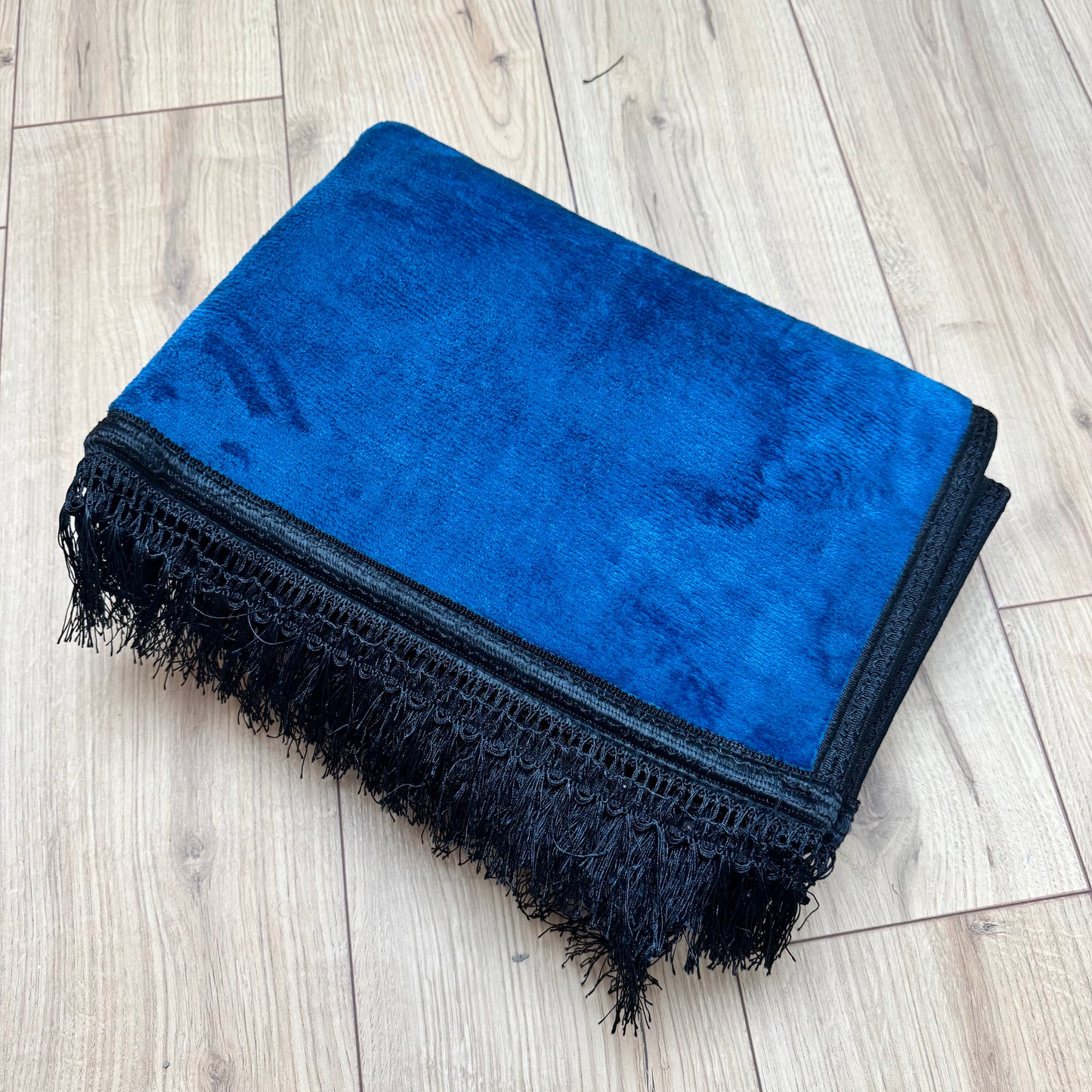 Tapis de prière épais bleu et noir