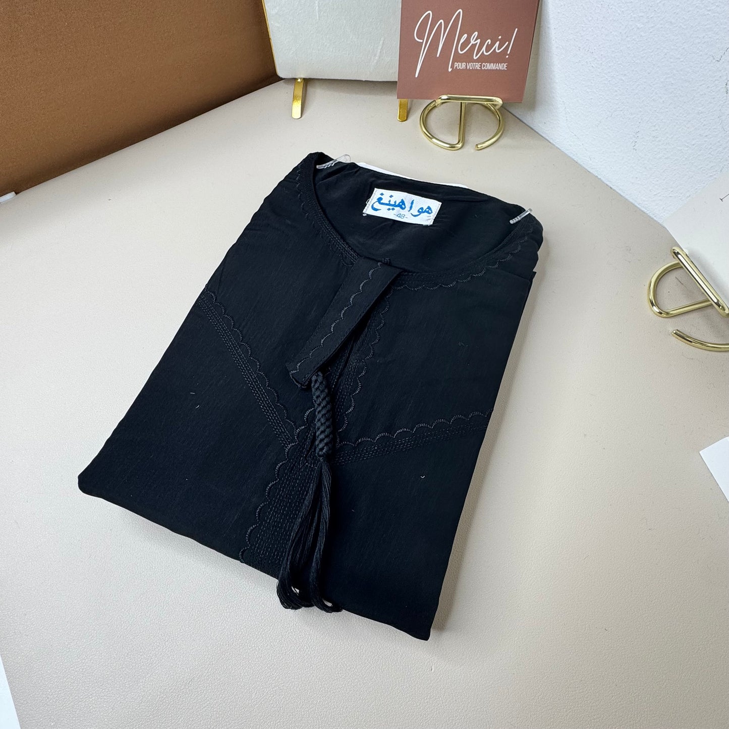 Qamis noir enfant