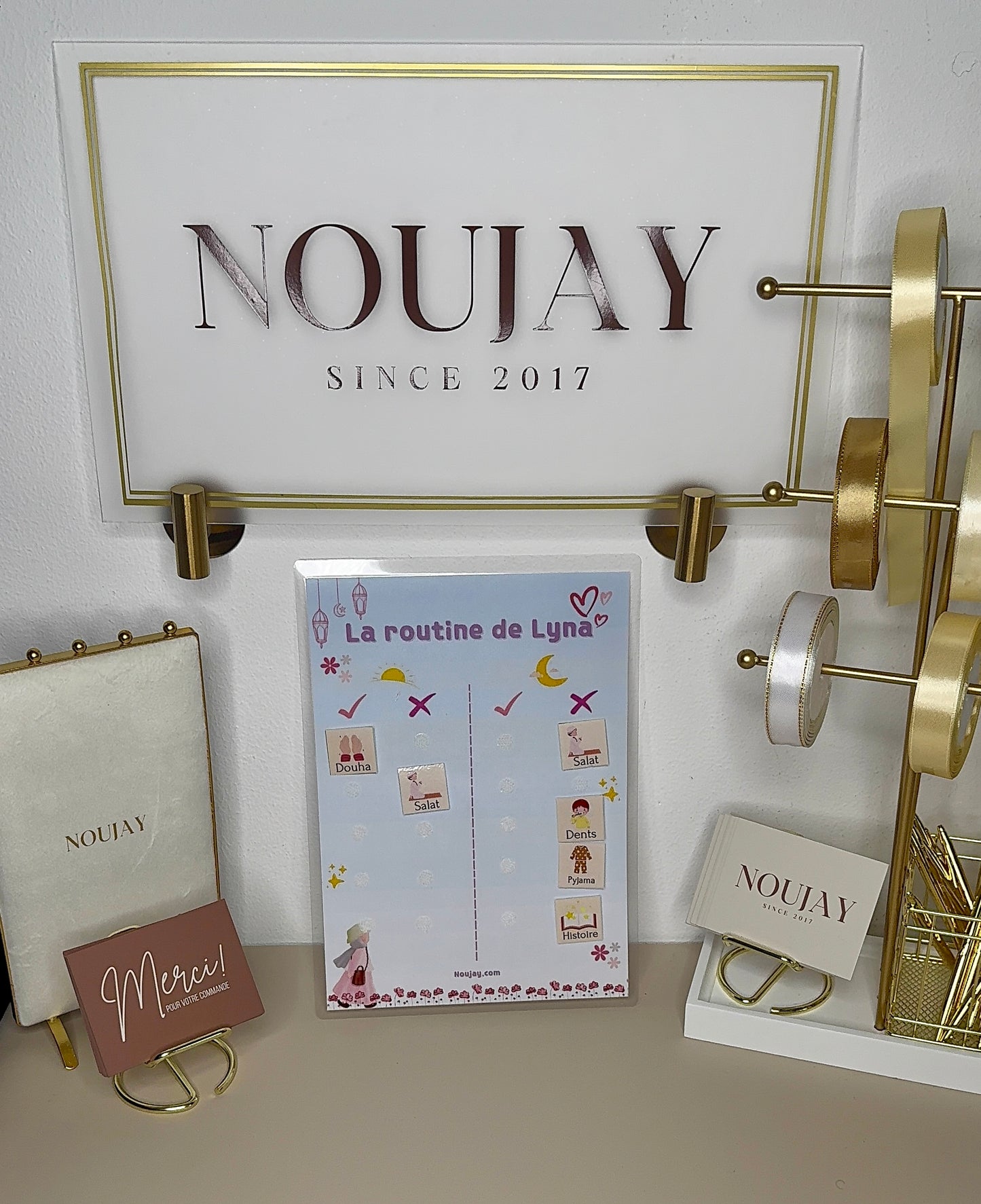 Affiche ma routine champ de fleurs