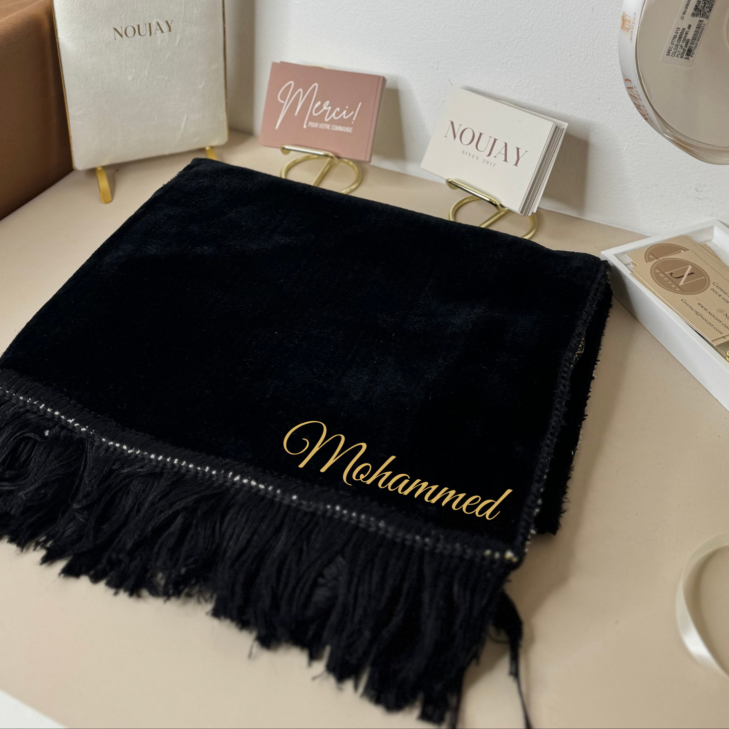 Tapis de prière noir