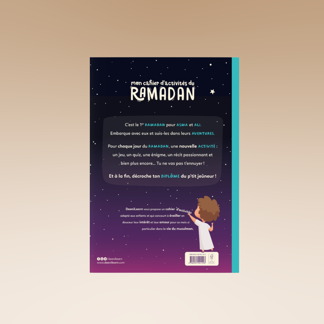 Mon cahier d'activités du ramadan - dès 6 ans - DeeniLearn